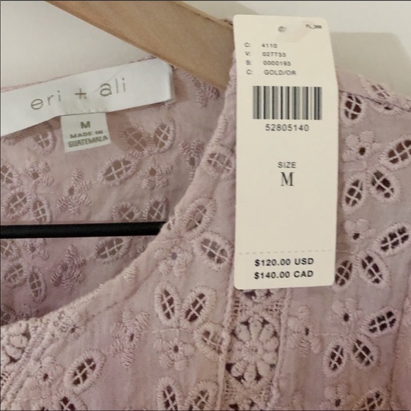 Anthropologie Daybreak Eyelet Peasant Blouse - Picture 7 of 11